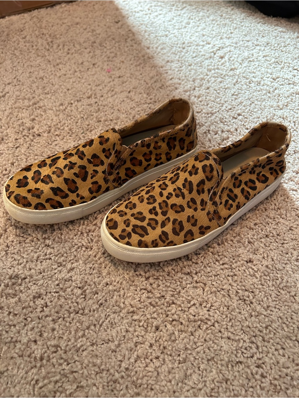 Altar'd State Leopard Print Slip-On Sneakers - Tan/Black